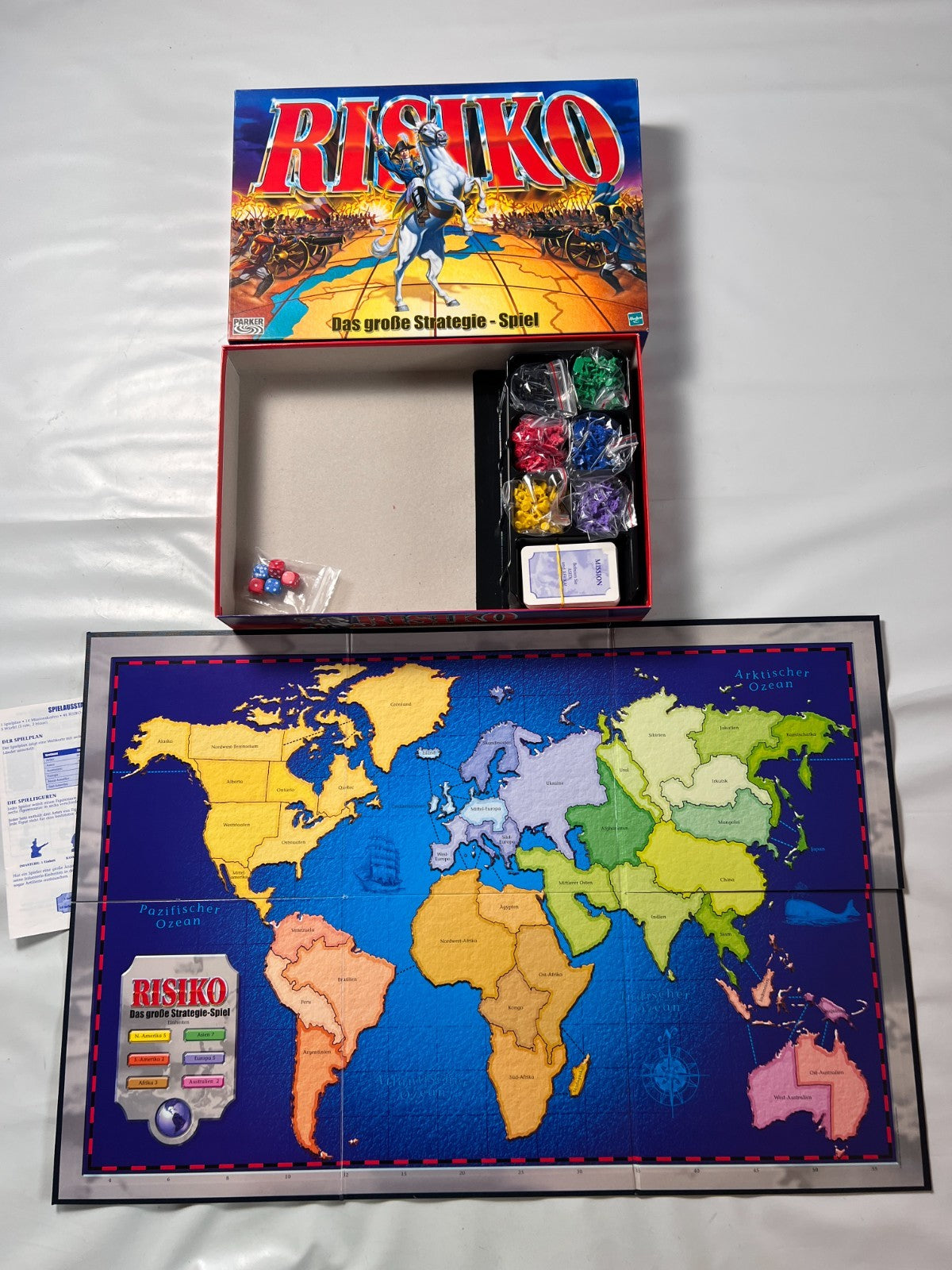 Brettspiel  Risiko  Parker 2000  Vollständig - Ansicht 2