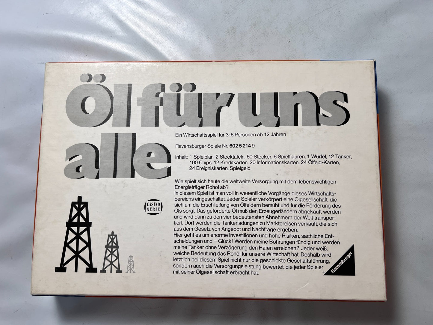 Öl für uns alle -Ravensburger Brettspiel - Vollständig - Ansicht 9