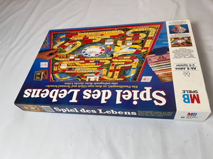 Spiel des Lebens MB 1984 Spiel blaue Ausgabe Brettspiel 2 Fahnen Vollständig - Ansicht 12