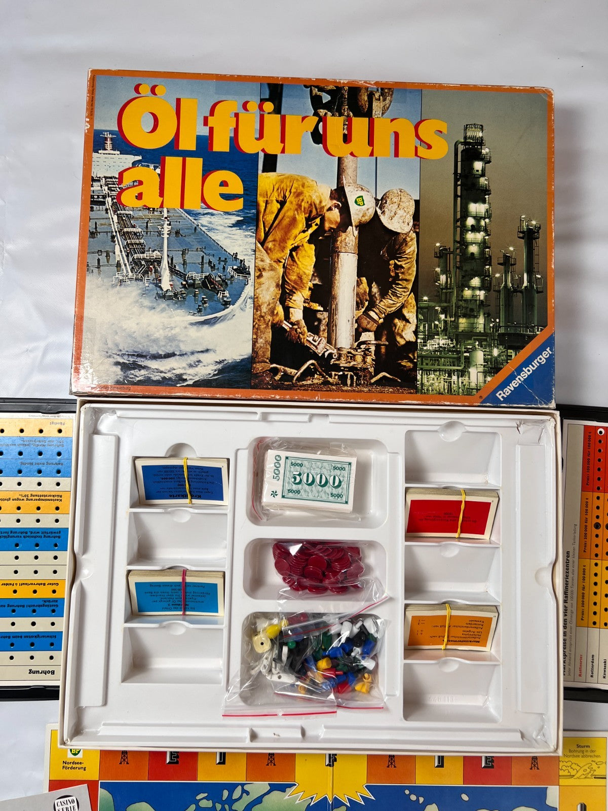 Ravensburger Öl für uns alle 1976 Brettspiel Casino Serie - Vollständig - Ansicht 3