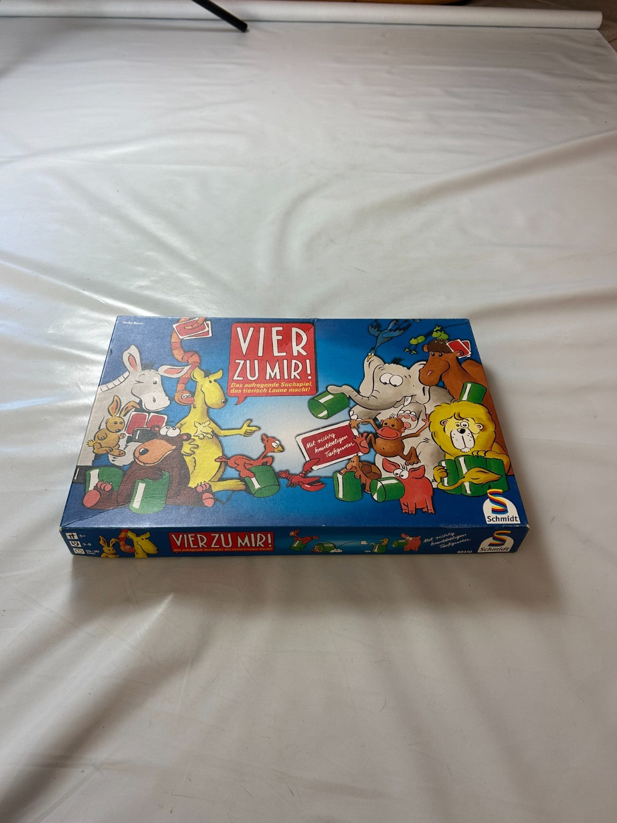 Vier Zu Mir! Brettspiel 90er Kinderspiel ASS 1996 Tierfiguren - Vollständig - Ansicht 3