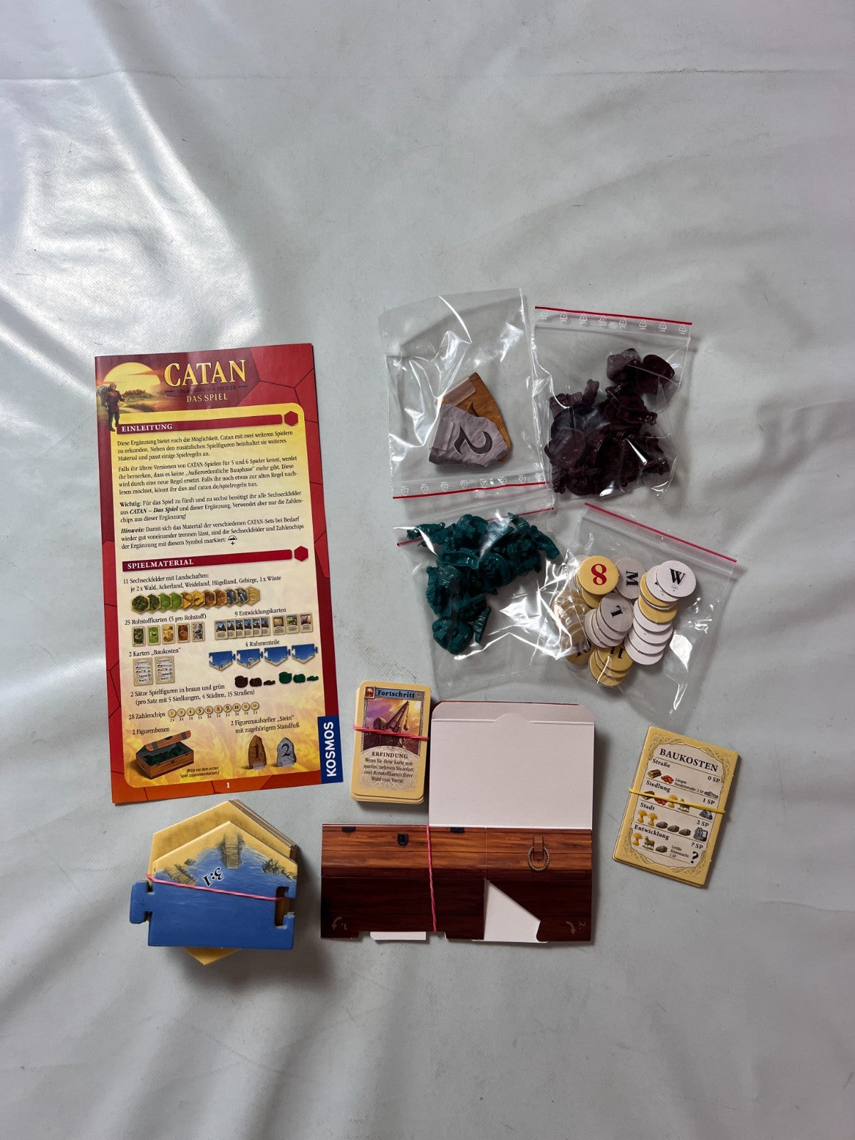 Die Siedler von Catan - 5 und 6 Spieler Ergänzung - Kunststoff - ohne OVP - Voll - Ansicht 2