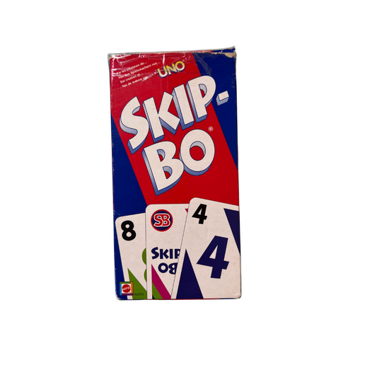 Skip Bo Kartenspiel Mattel blau rote Ausgabe 2003   vollständig - Ansicht 1