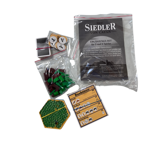 Die Siedler von Catan Ergänzungsset für 5 und 6 Spieler Holz  Ohne OVP - Ansicht 1