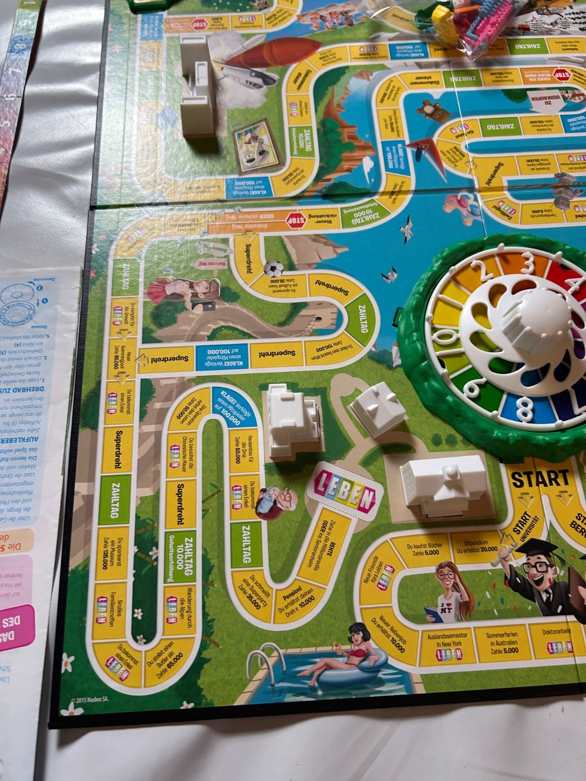 Das Spiel des Lebens Original Hasbro 2015 Brettspiel  Vollständig - Ansicht 17