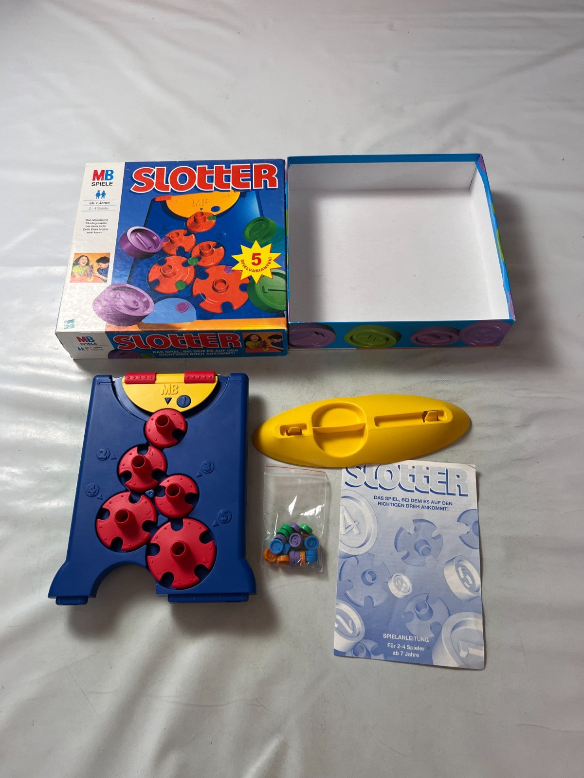 Brettspiel - SLOTTER - MB Spiele - 1999 - Original Hasbro - vollständig - Ansicht 3