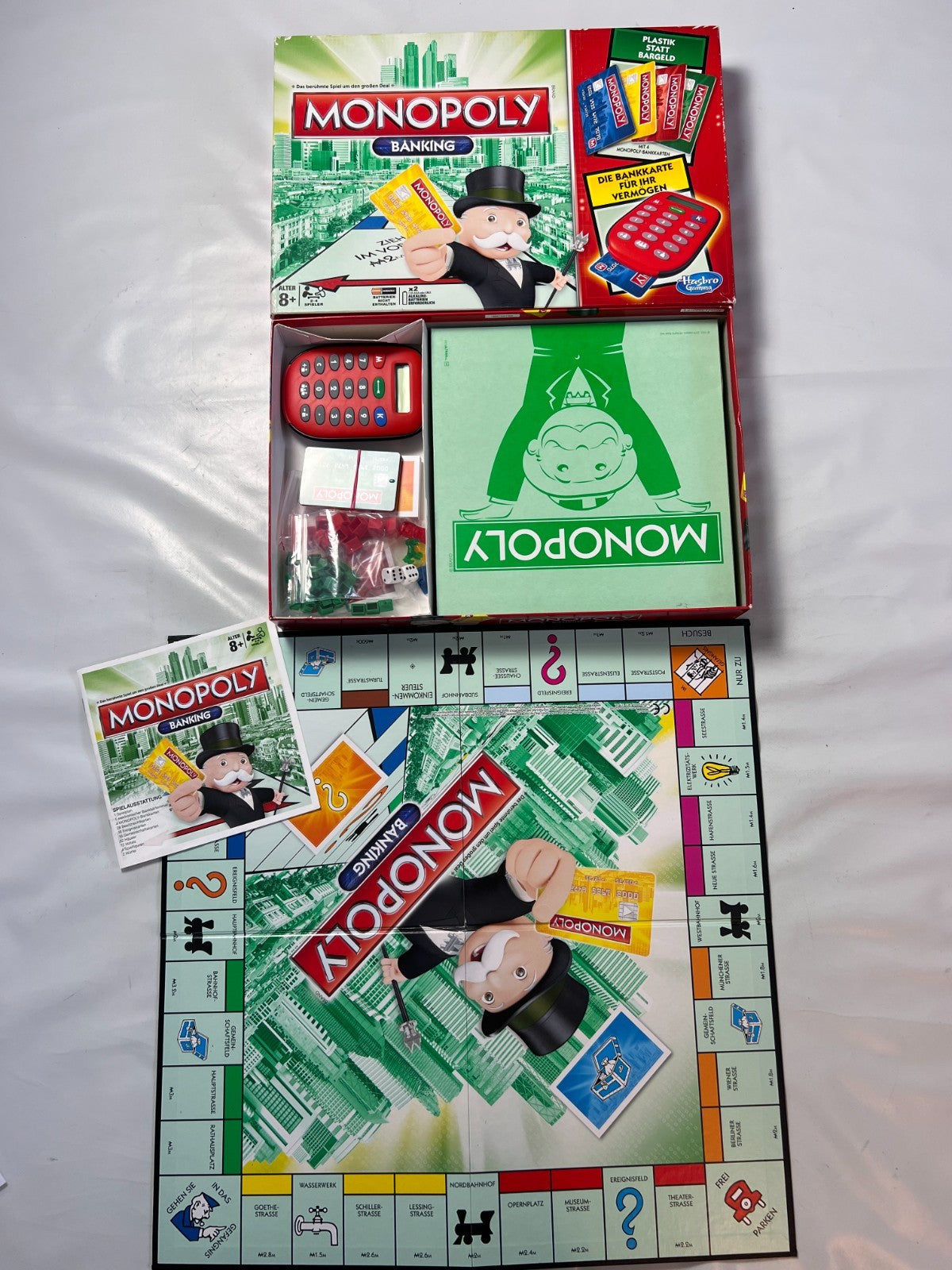 Monopoly Banking Rot  Hasbro  Vollständig - Ansicht 2