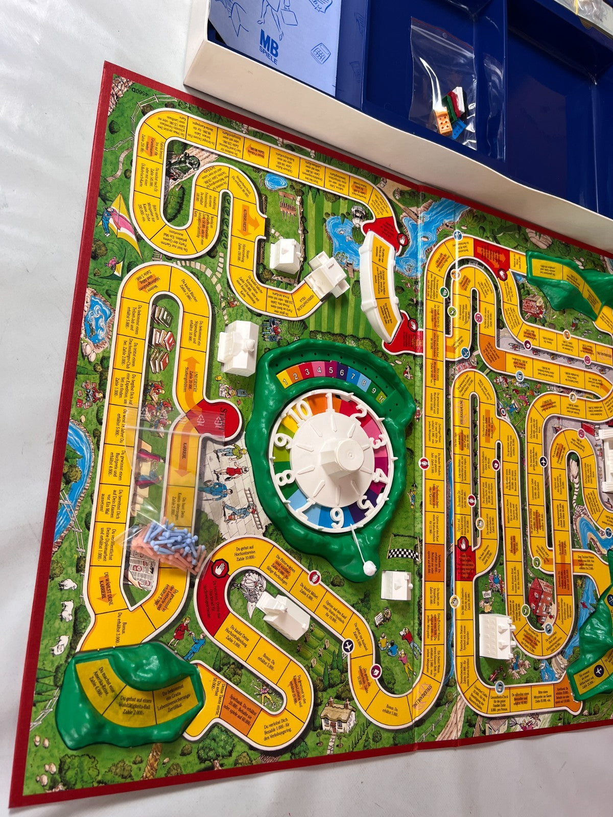 MB Spiele, Spiel des Lebens, 100 Jahre Edition, Vintage 1992, vollständig - Ansicht 5
