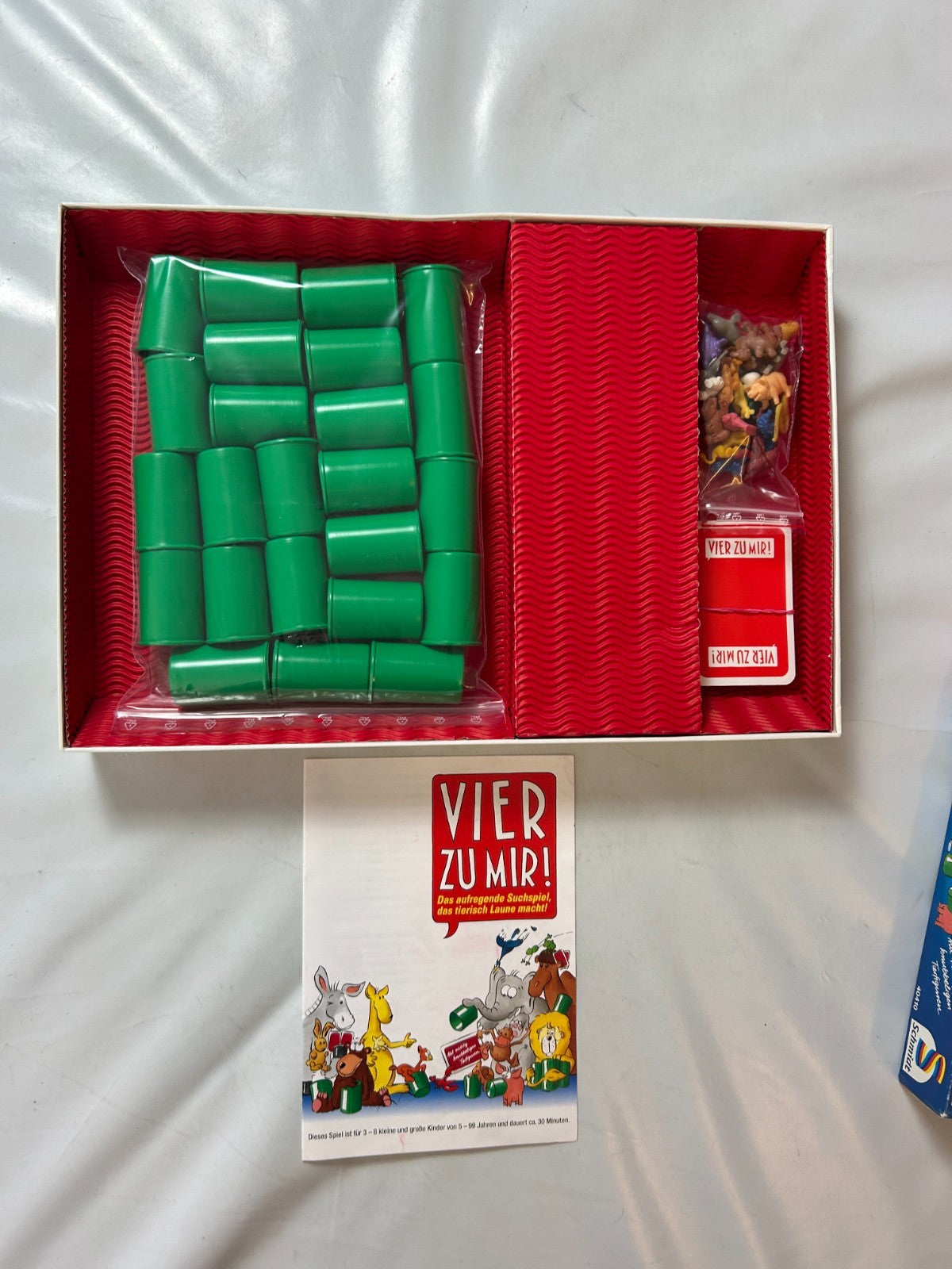 Vier Zu Mir! Brettspiel 90er Kinderspiel ASS 1996 Tierfiguren - Vollständig - Ansicht 7