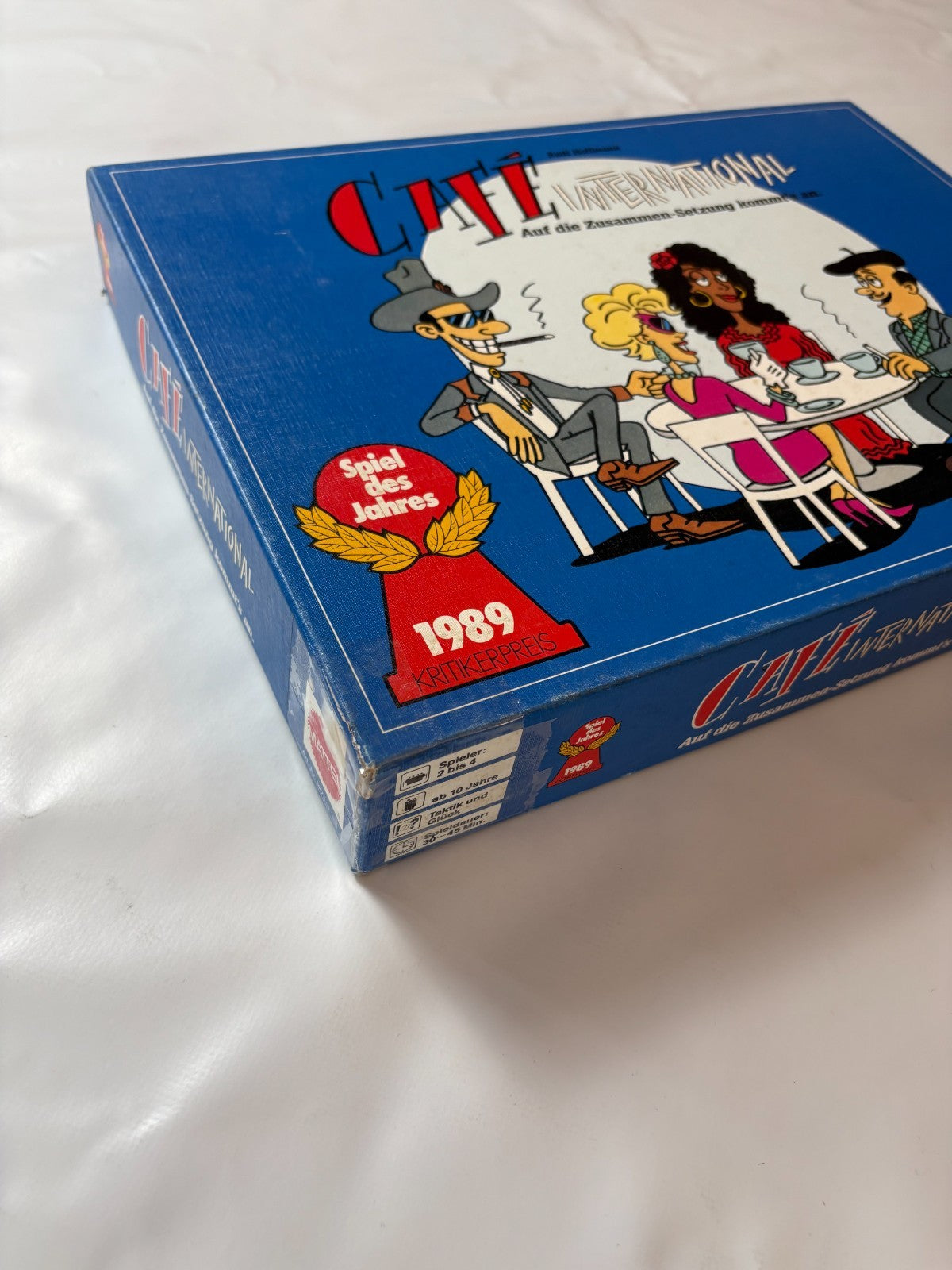 Café International - Brettspiel von Mattel - Vollständig Brett Karton Fleckig - Ansicht 5