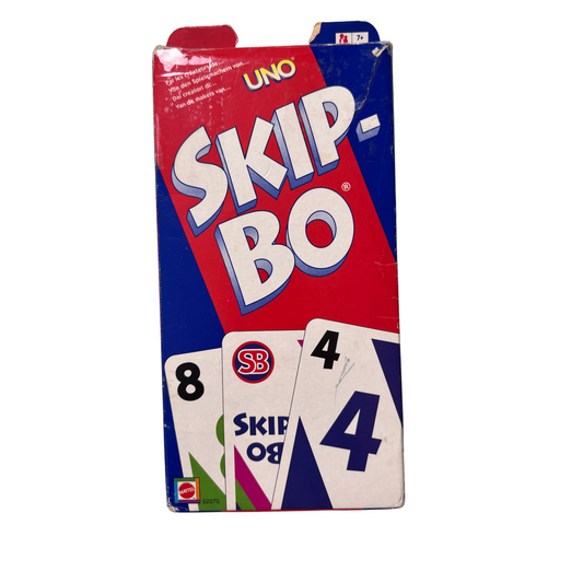 Skip Bo Kartenspiel Mattel blau rote Ausgabe 2003   vollständig - Ansicht 1