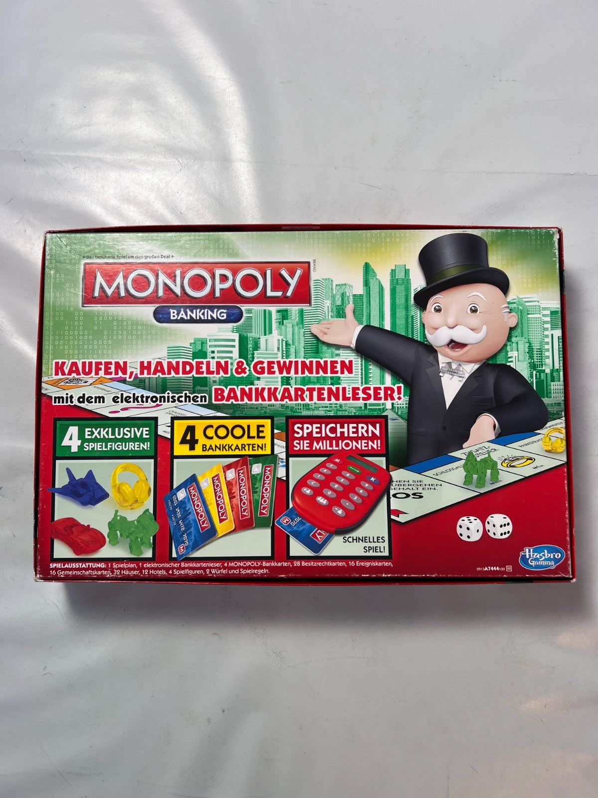 Monopoly Banking Rot  Hasbro  Vollständig - Ansicht 9