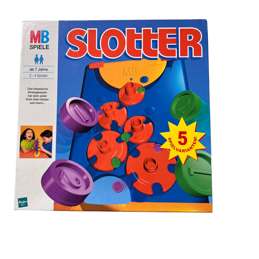 Brettspiel  SLOTTER  MB Spiele  1999  Original Hasbro  vollständig - Ansicht 1