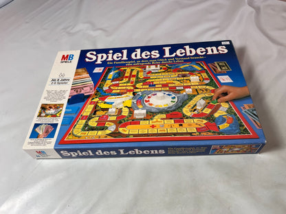 Spiel des Lebens MB 1984 Spiel blaue Ausgabe Brettspiel 2 Fahnen Vollständig - Ansicht 13