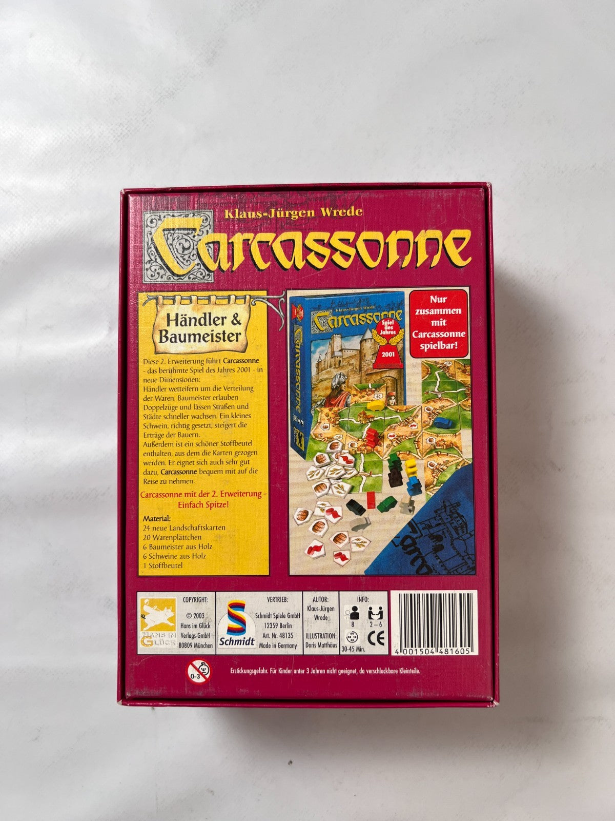 Carcassonne Händler und Baumeister 2 Erweiterung 2003 Spiel - Vollständig - Ansicht 8