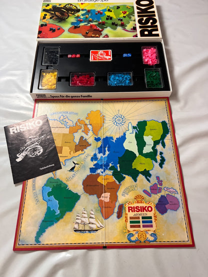 Brettspiel - Risiko - Strategiespiel weiße Ausgabe Parker 1982 - Vollständig - Ansicht 3