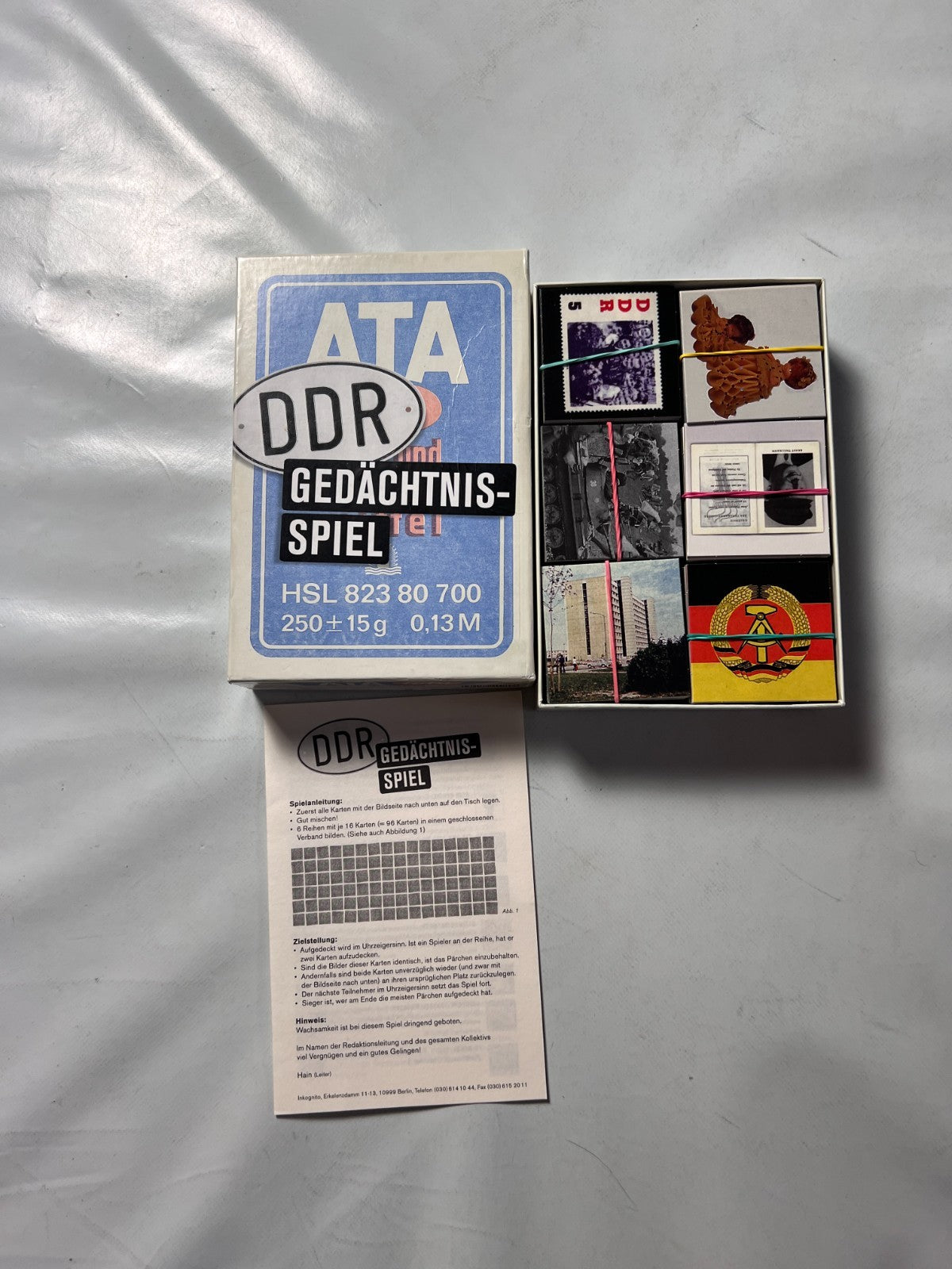 Kartenspiel ATA Legespiel DDR Gedächtnisspiel Buschfunk Verlag  - Vollständig - Ansicht 2