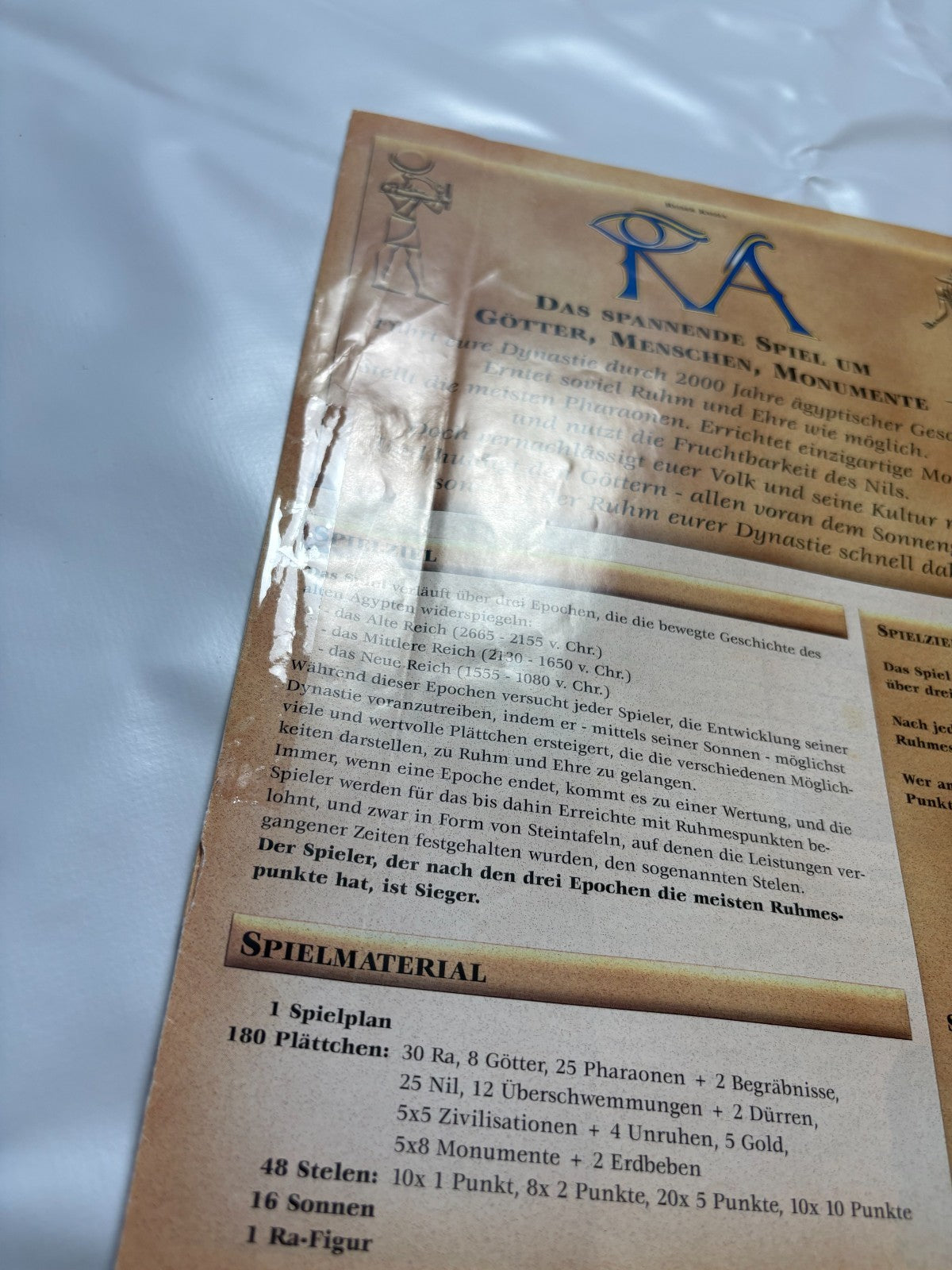 Ra Alea Ravensburger 1999 komplett Reiner Knizia Strategiespiel - Vollständig - Ansicht 9