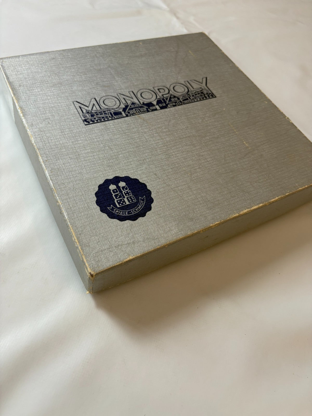 Monopoly Brettspiel Spiele Schmidt silber Vintage alt 60er Holz - Vollständig - Ansicht 5