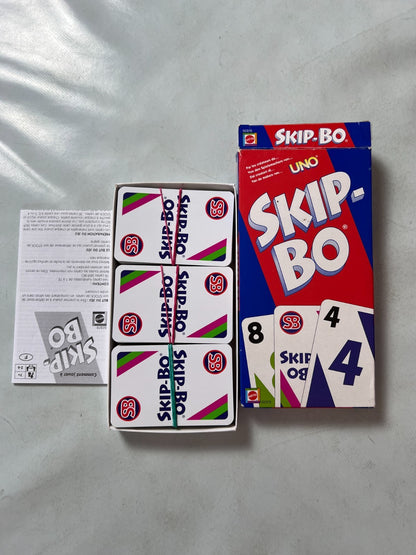 Skip Bo Kartenspiel Mattel blau rote Ausgabe 2003  - vollständig - Ansicht 2