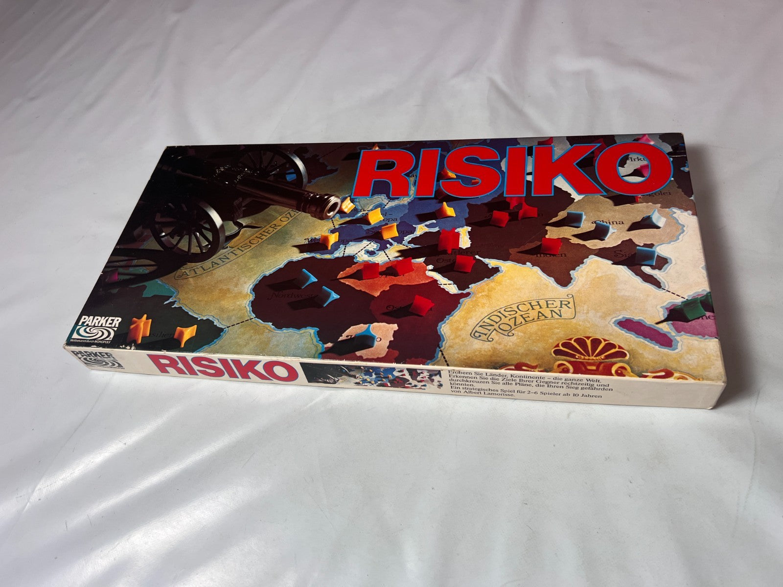 Brettspiel  RISIKO ERSTAUSGABE Schwarz  PARKER 1975  Vollständig - Ansicht 8