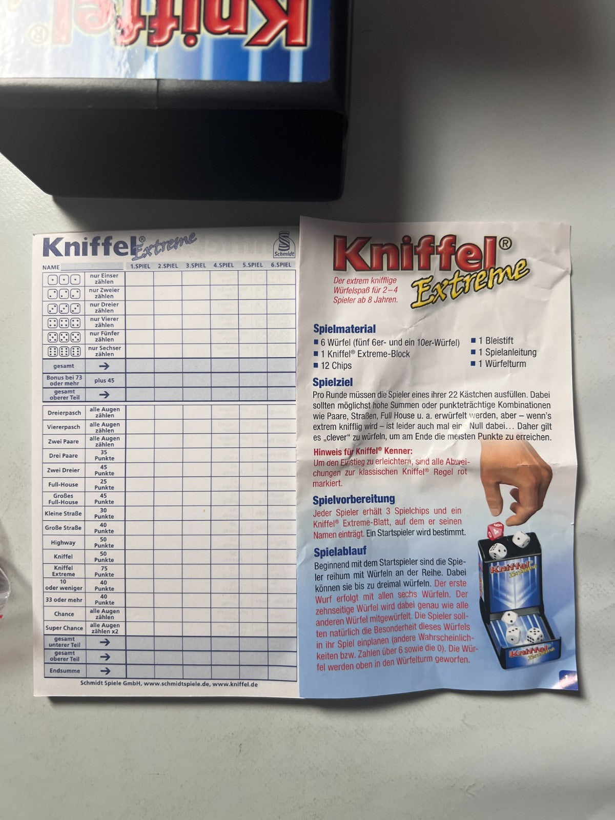 Detailfoto 3 – SKU A12953 – Würfelspiel gebraucht bei Brettspielimperium