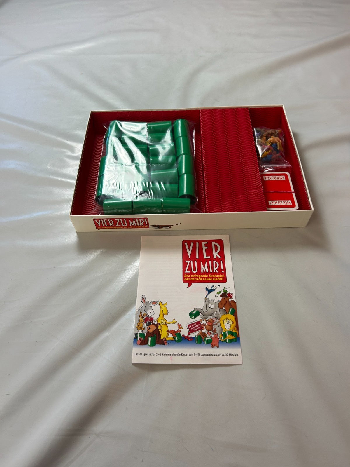 Vier Zu Mir! Brettspiel 90er Kinderspiel ASS 1996 Tierfiguren - Vollständig - Ansicht 8