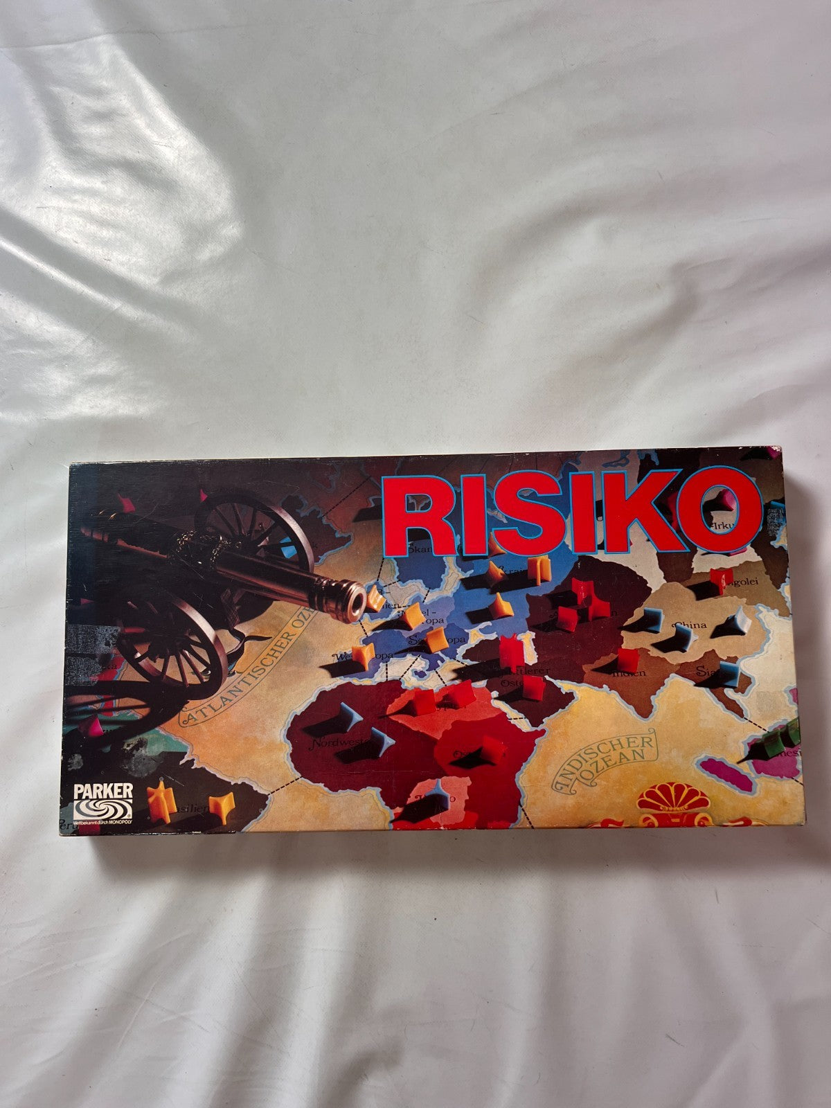 Brettspiel - RISIKO ERSTAUSGABE Schwarz - PARKER 1975 - Vollständig - Ansicht 4