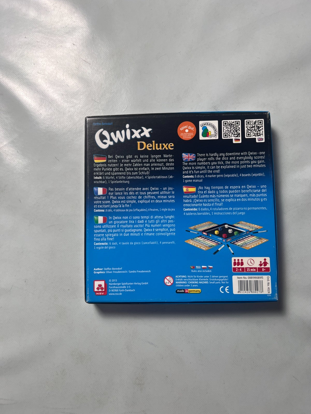 Qwixx Deluxe Gesellschaftsspiel Deutsch NBV  Vollständig - Ansicht 9