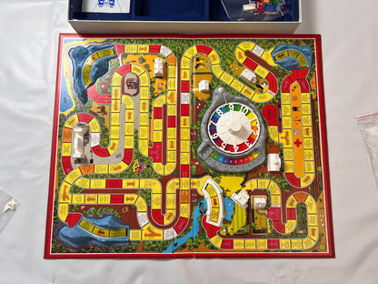 Spiel des Lebens MB 1984 Spiel blaue Ausgabe Brettspiel 2 Fahnen Vollständig - Ansicht 8