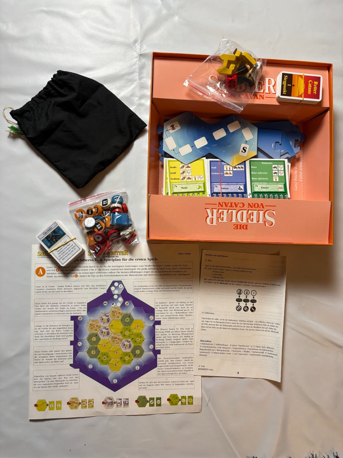 Die Siedler von Catan Städte und Ritter Erweiterung HOLZ - Vollständig - Ansicht 6