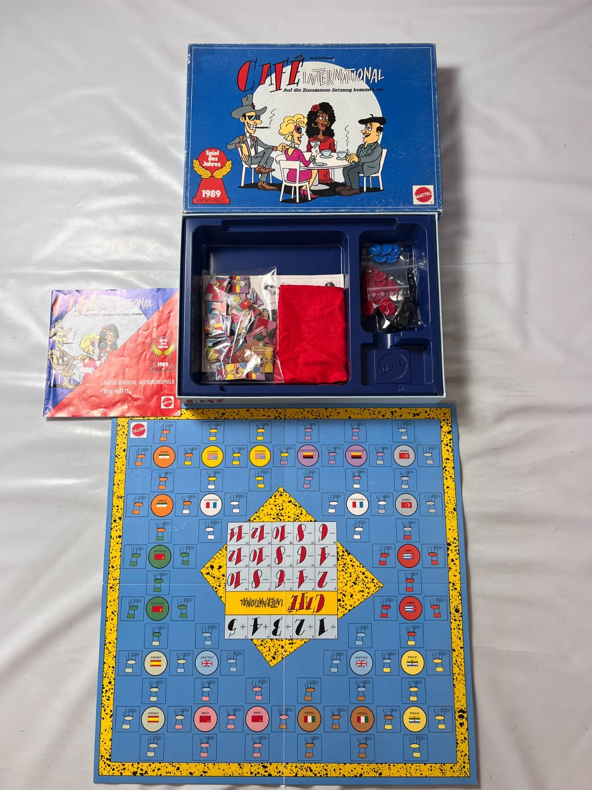 Café International - Brettspiel von Mattel - Vollständig - Ansicht 2