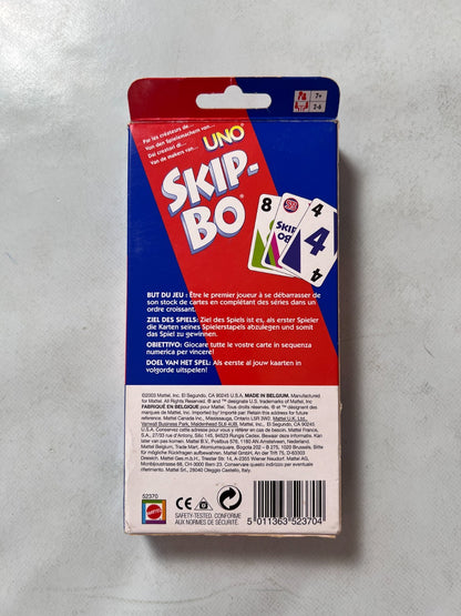 Skip Bo Kartenspiel Mattel blau rote Ausgabe 2003  - vollständig - Ansicht 9