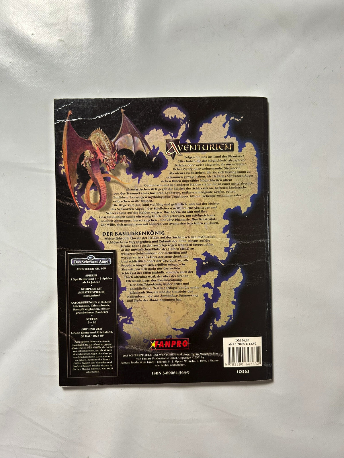 Detailfoto 6 – SKU A8735 – Rollenspiel-Buch gebraucht bei Brettspielimperium