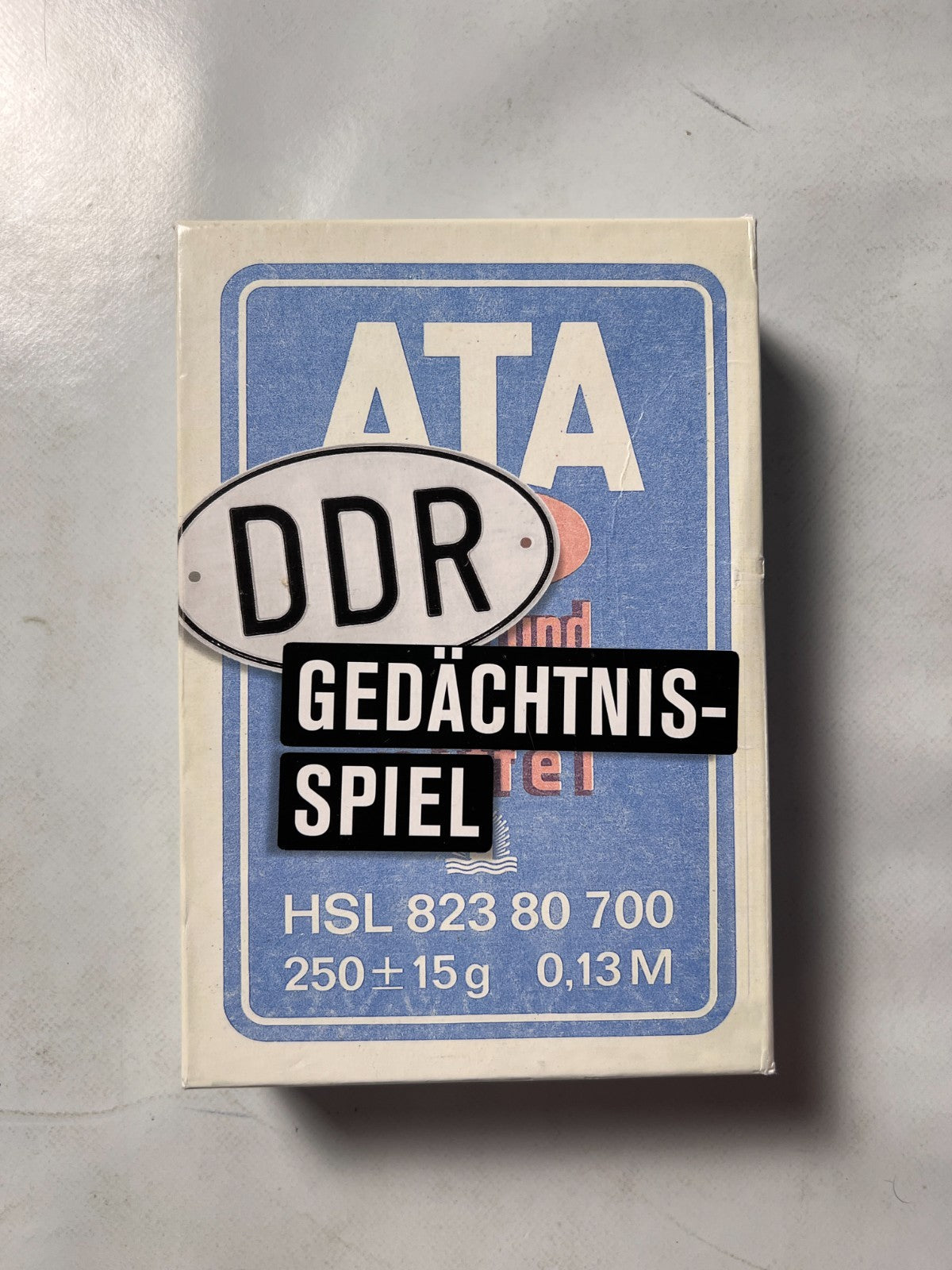 Kartenspiel ATA Legespiel DDR Gedächtnisspiel Buschfunk Verlag  - Vollständig - Ansicht 3