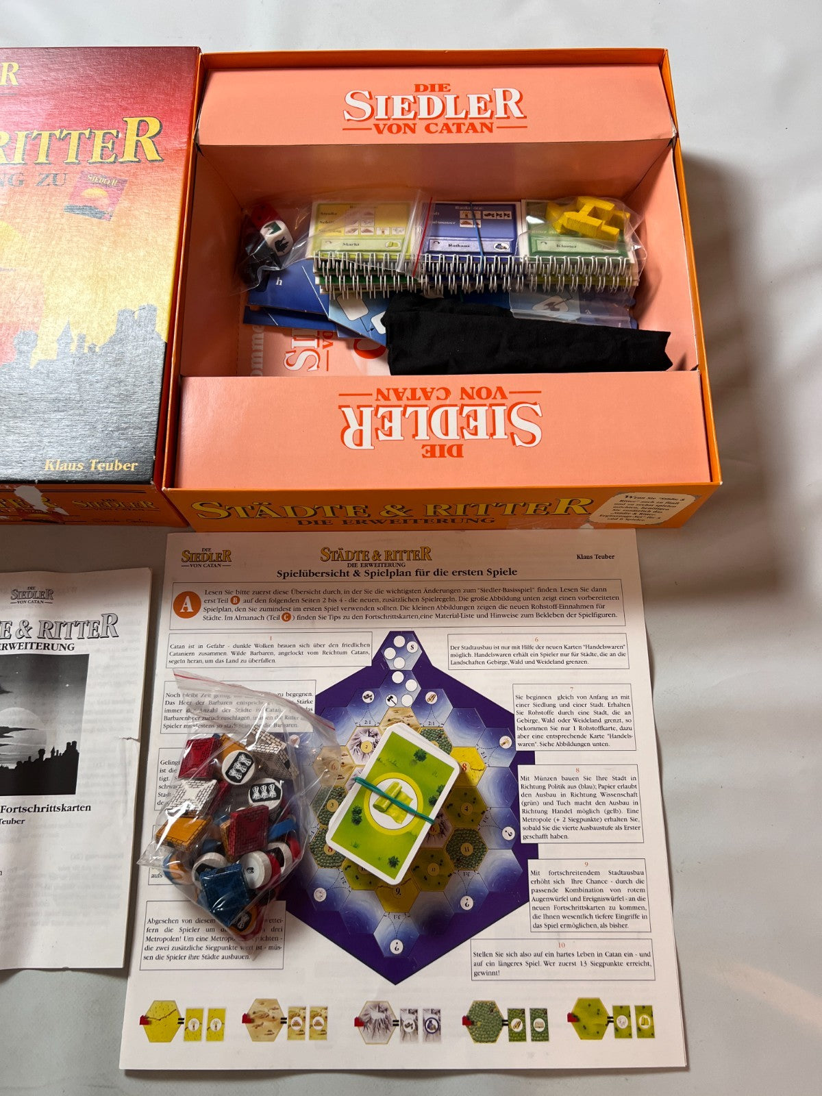 Die Siedler von Catan Städte und Ritter Erweiterung HOLZ  Vollständig - Ansicht 3