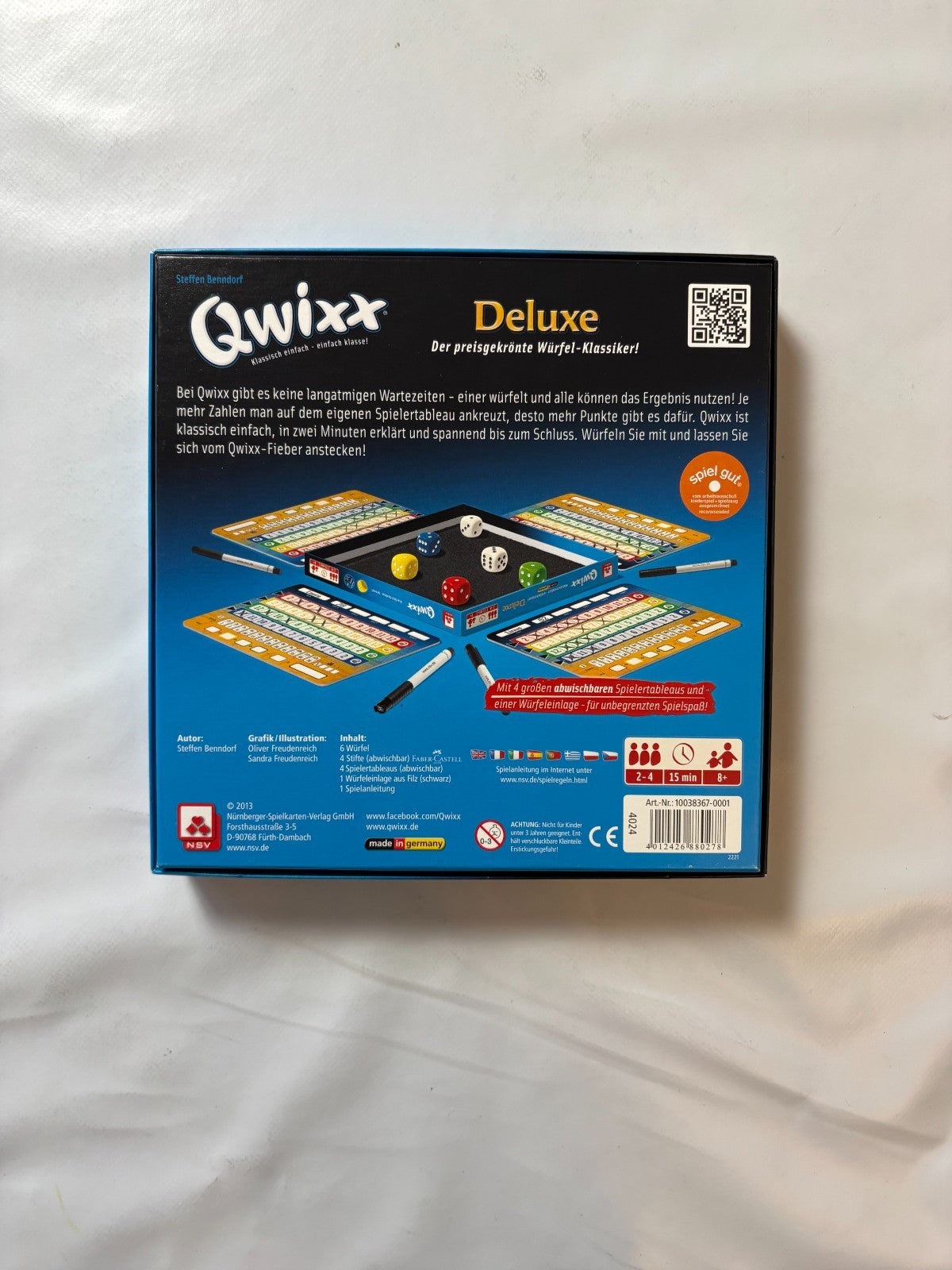 Qwixx Deluxe Gesellschaftsspiel Deutsch NBV - Vollständig - Ansicht 8