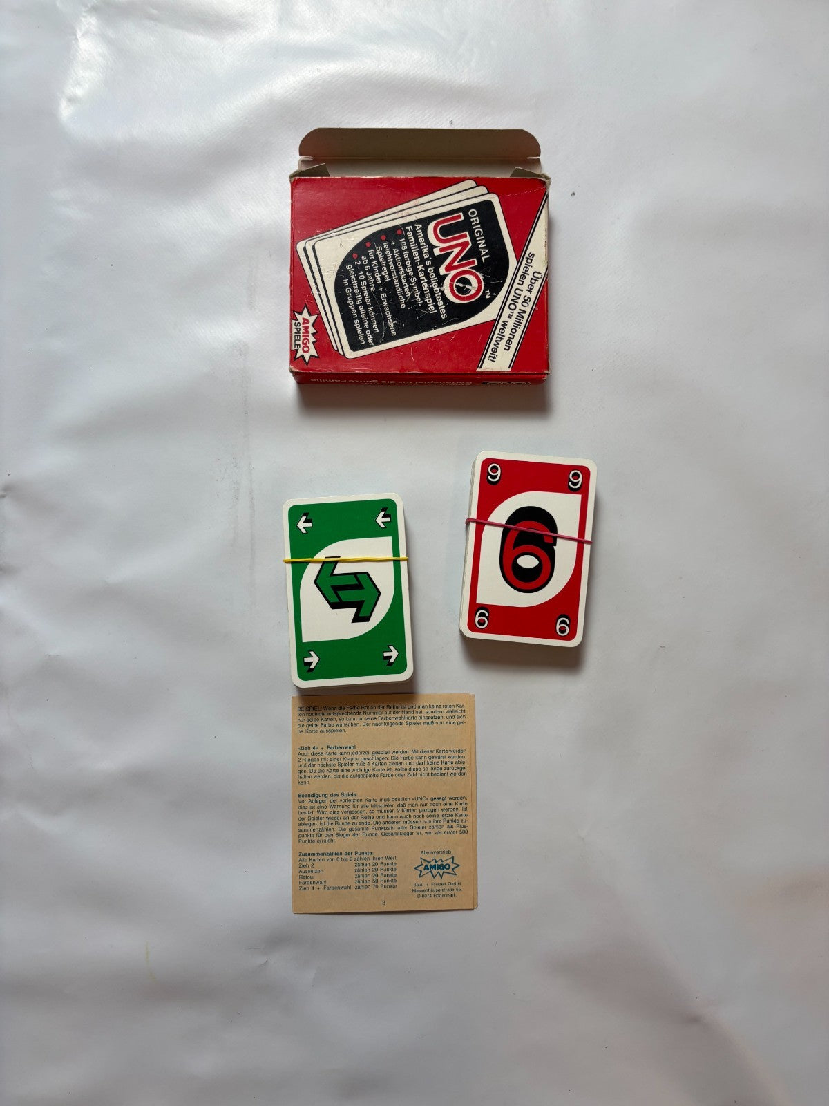 Original UNO Kartenspiel Amigo 80er Vintage Retro - Vollständig - Ansicht 6