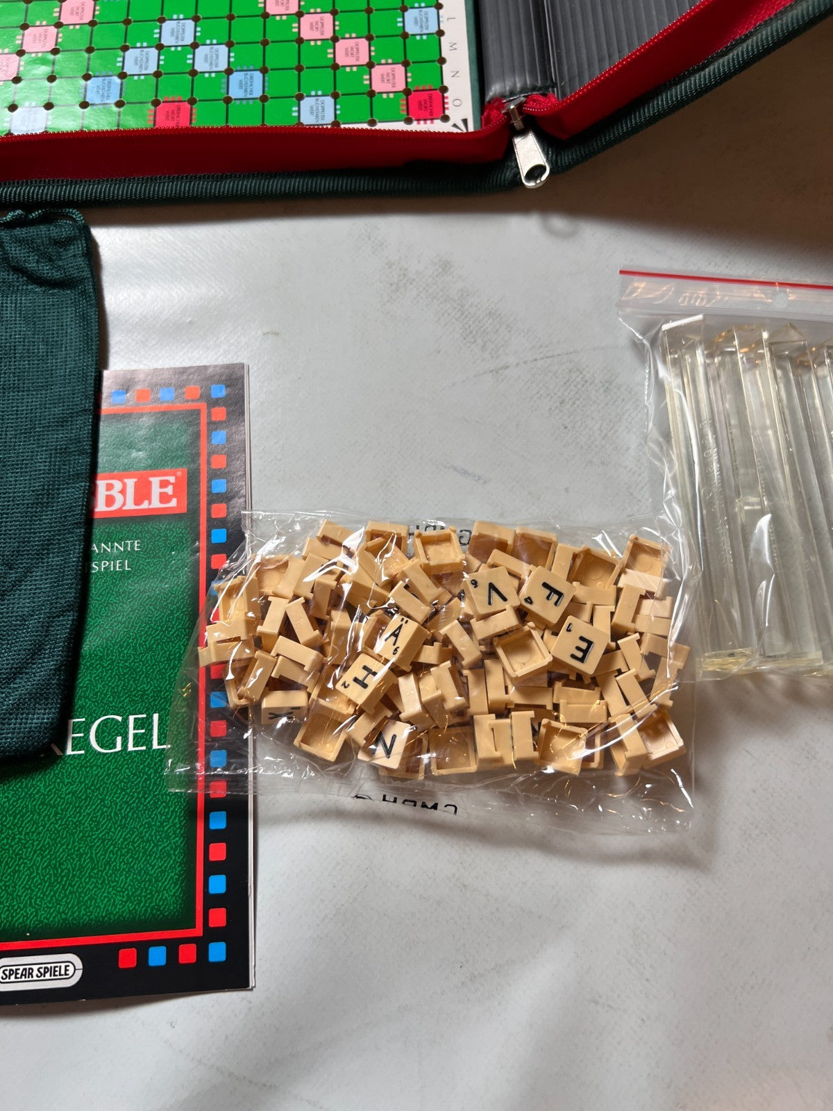 Scrabble Reise  Kunstleder Mappe Mattel  Unbespielt - Ansicht 3