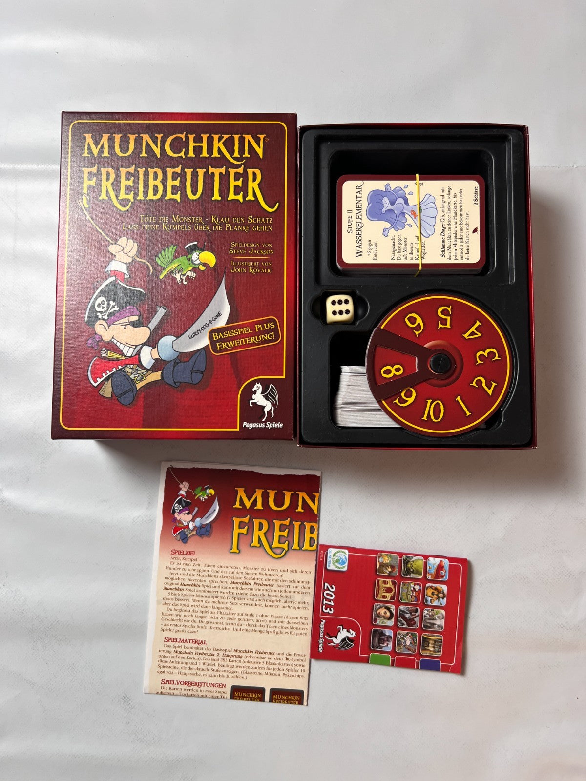 Munchkin – Freibeuter Basisspiel + Erweiterung – Pegasus Spiele – Vollständig - Ansicht 2