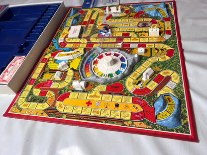 Spiel des Lebens MB 1984 Spiel blaue Ausgabe Brettspiel 2 Fahnen Vollständig - Ansicht 7