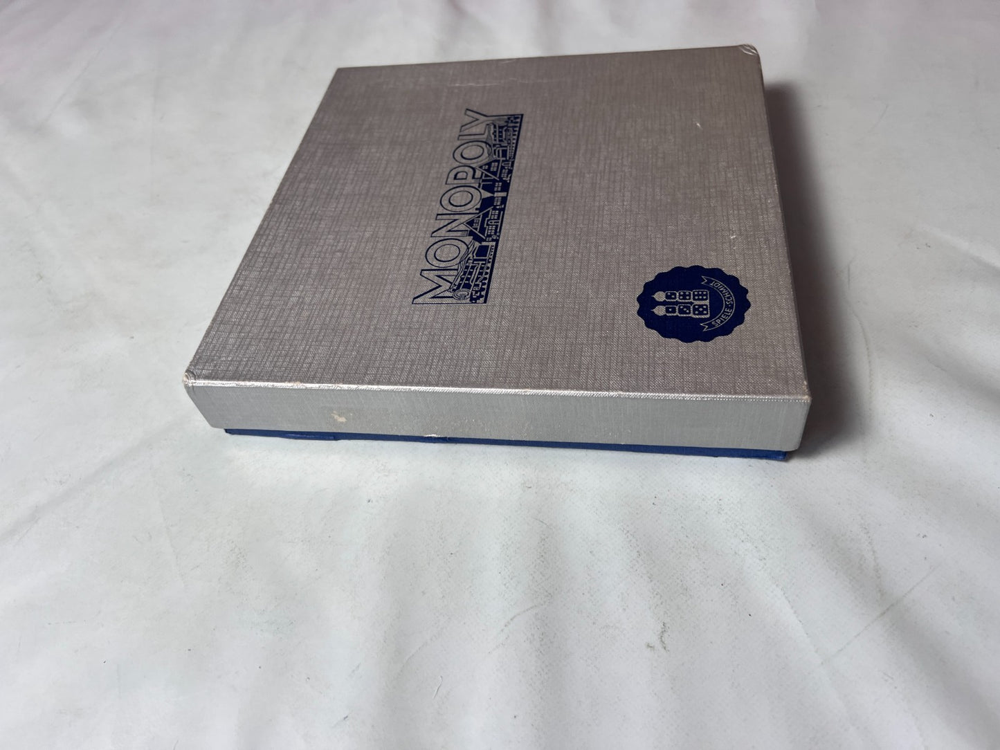 Monopoly Brettspiel Spiele Schmidt silber Vintage alt 60er Holz  Vollständig - Ansicht 5