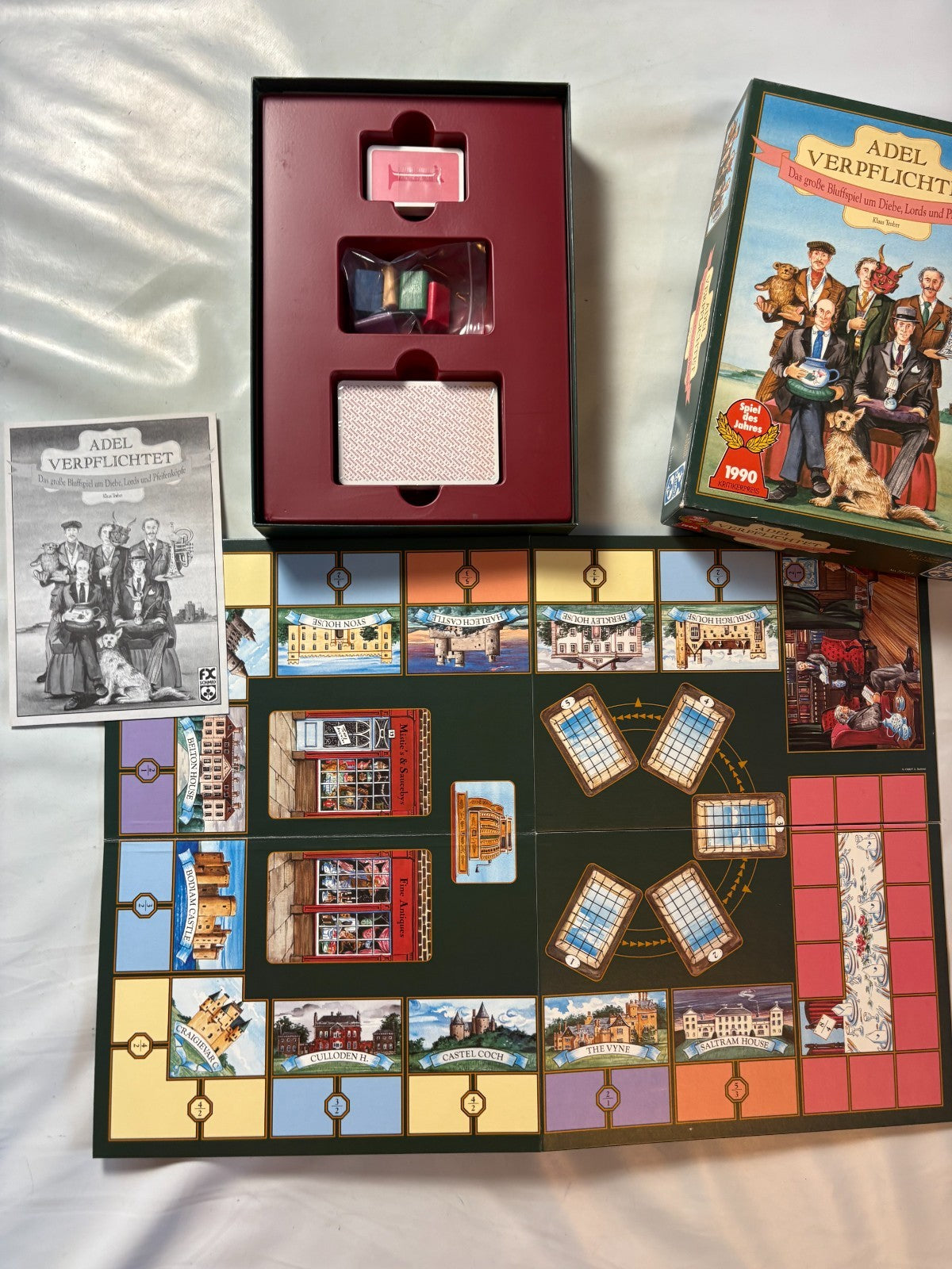 Adel verpflichtet Brettspiel FX Schmid 1990 Gesellschaftsspiel   Unbespielt - Ansicht 6