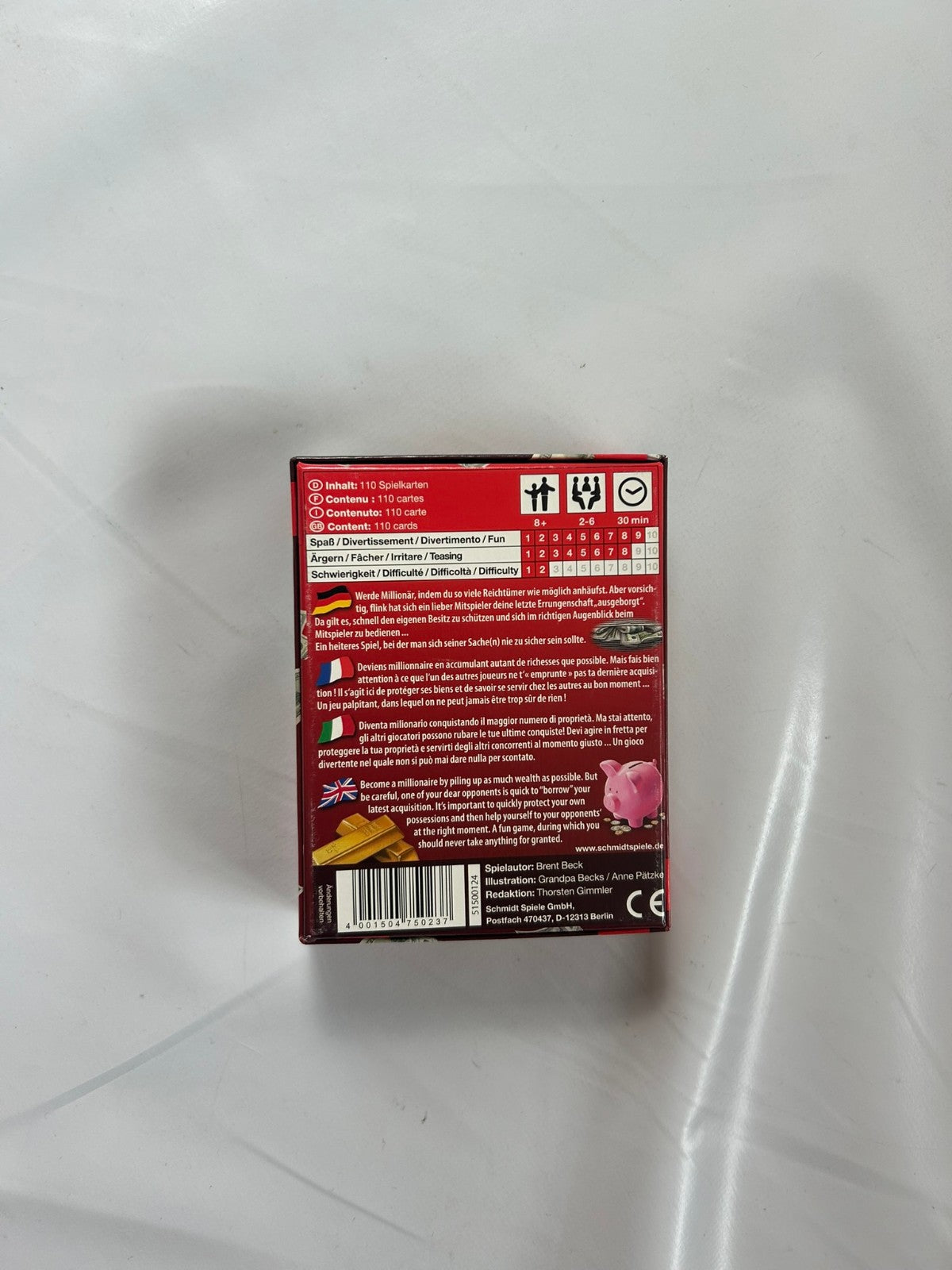 Detailfoto 8 – SKU A9828 – Kartenspiel gebraucht bei Brettspielimperium