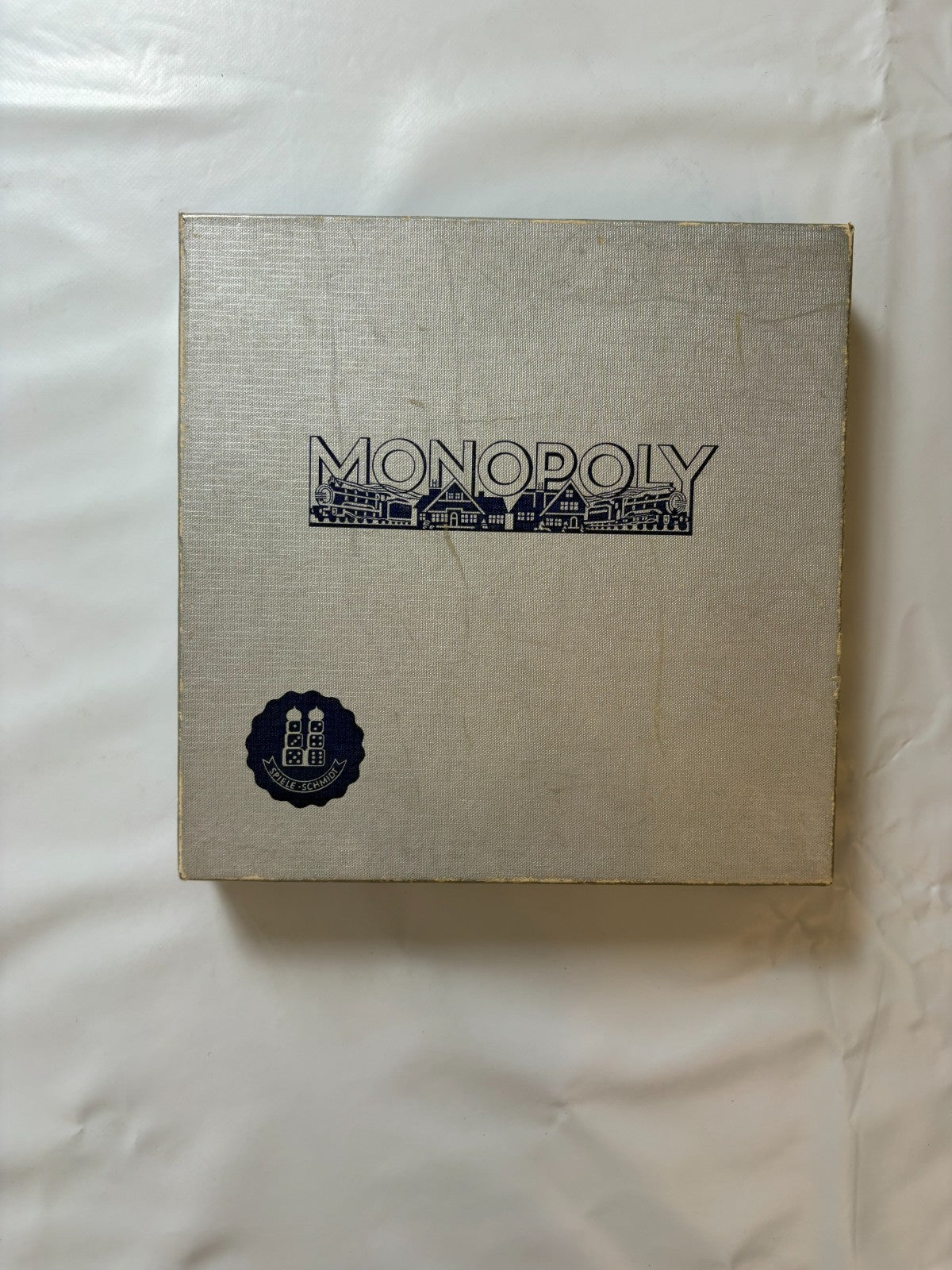 Monopoly Brettspiel Spiele Schmidt silber Vintage alt 60er Holz - Vollständig - Ansicht 2