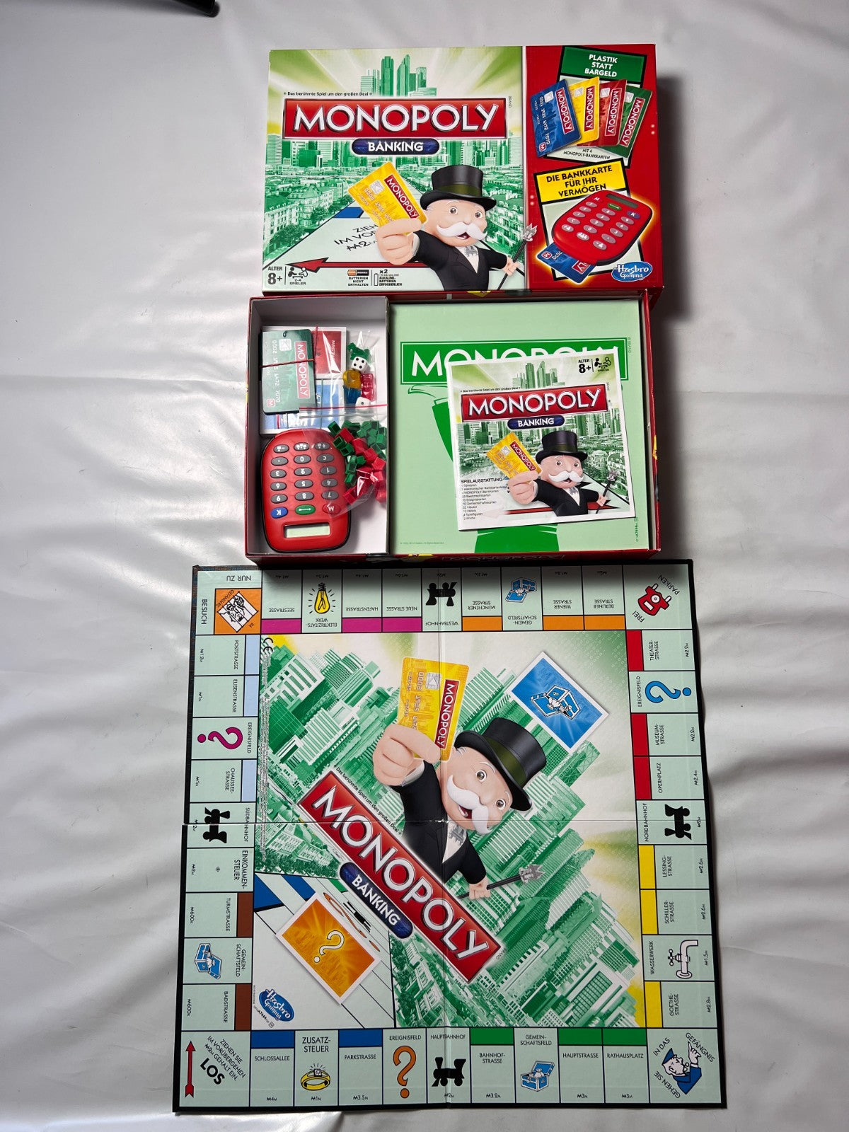 Monopoly Banking Rot  Hasbro  Vollständig - Ansicht 2