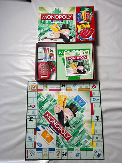 Monopoly Banking Rot  Hasbro  Vollständig - Ansicht 2