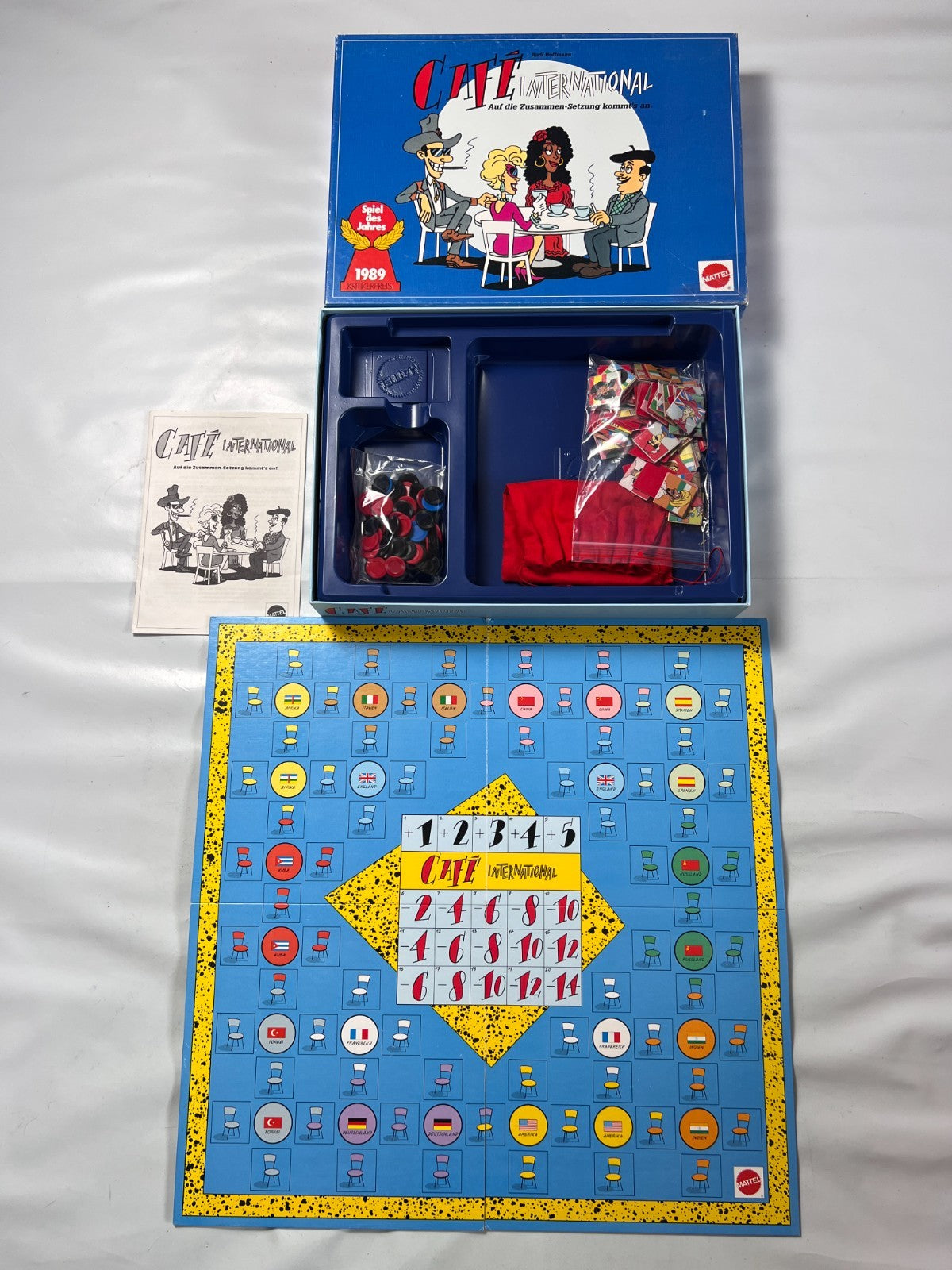 Café International  Brettspiel von Mattel  Vollständig - Ansicht 2