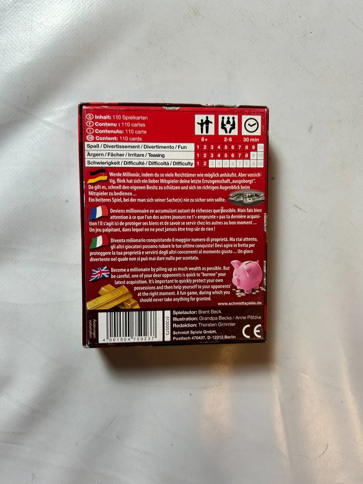 Detailfoto 8 – SKU A10603 – Kartenspiel gebraucht bei Brettspielimperium