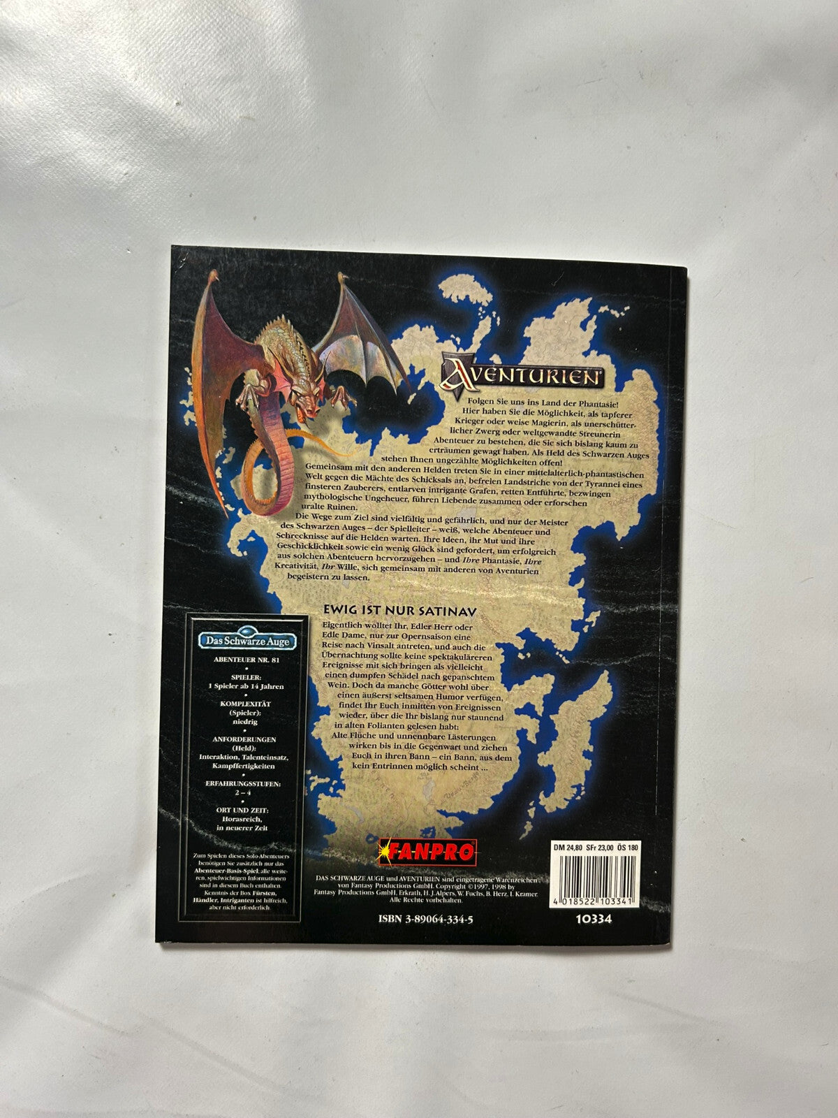 Detailfoto 6 – SKU A8723 – Rollenspiel-Buch gebraucht bei Brettspielimperium